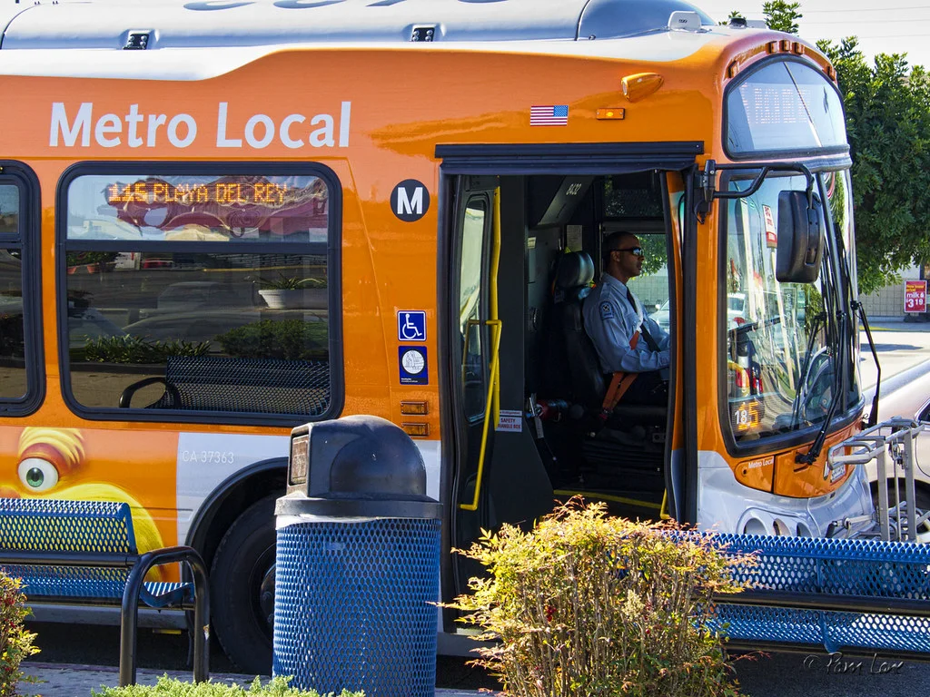 Metro’s 115 bus line, which runs east-west on Firestone Boulevard from the Norwalk Green Line Station to Playa del Rey. Photo by Pam Lane/DowneyDailyPhotos.com