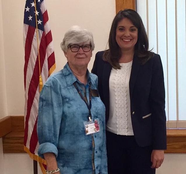 Bobbi Bruce and Mayor Pro Tem Blanca Pacheco
