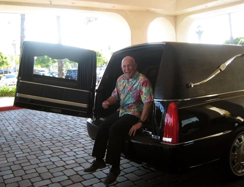 Greg Welch arrives at his Rotary demotion ceremony. Photos by Lorine Parks