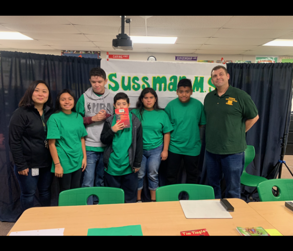 Sussman Middle School advances to playoffs in literacy competition