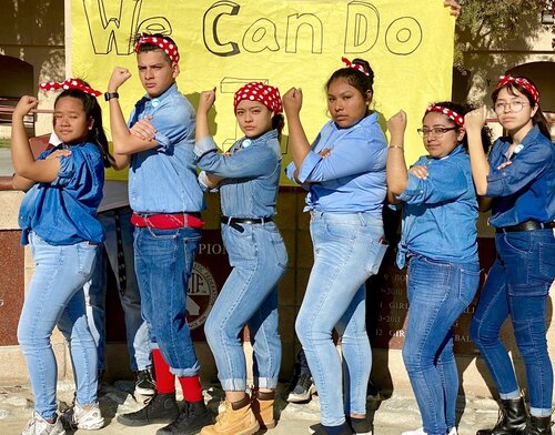 Rosie the sales riveter shoes