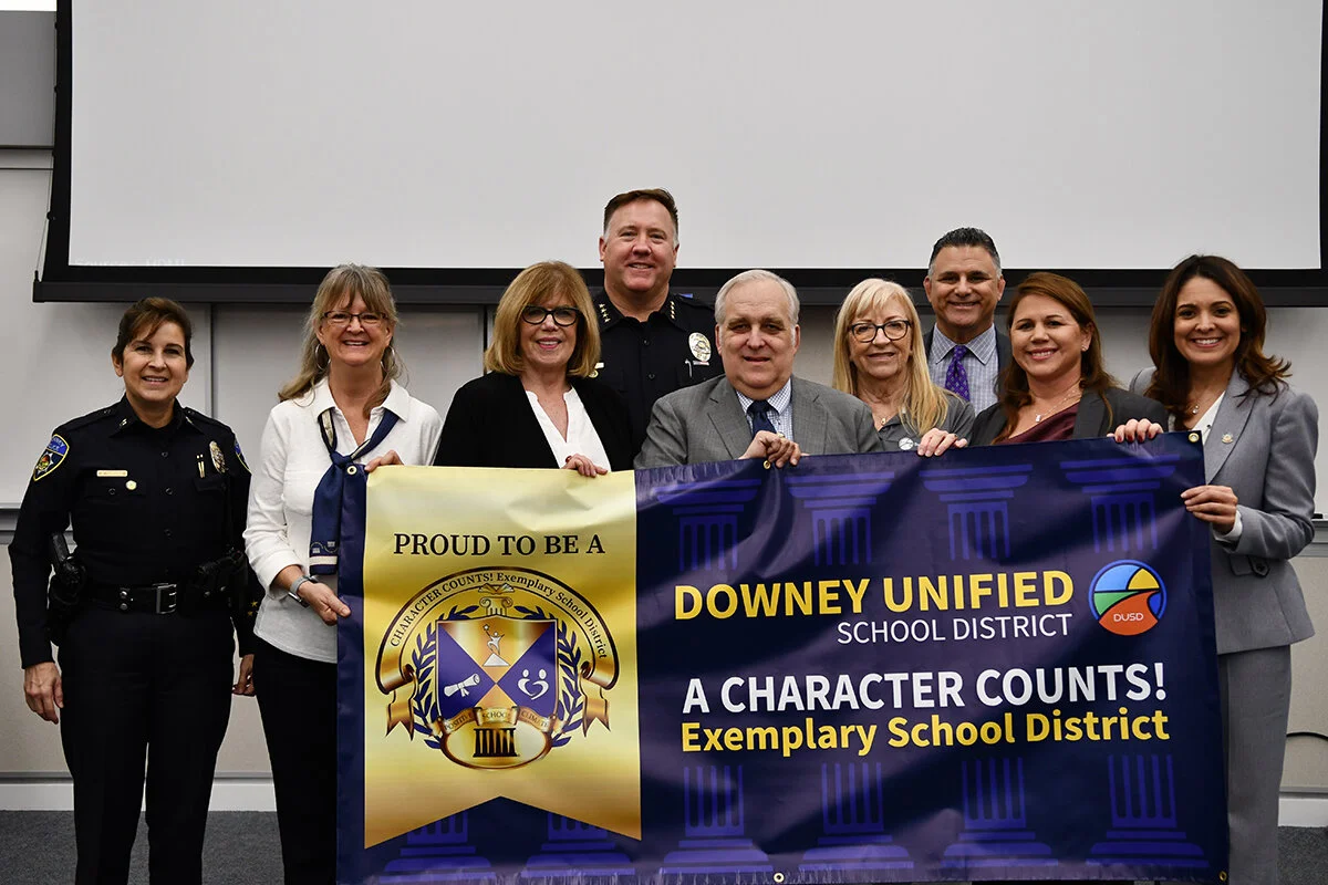 At Downey Unified, the six pillars of character are more than just talk