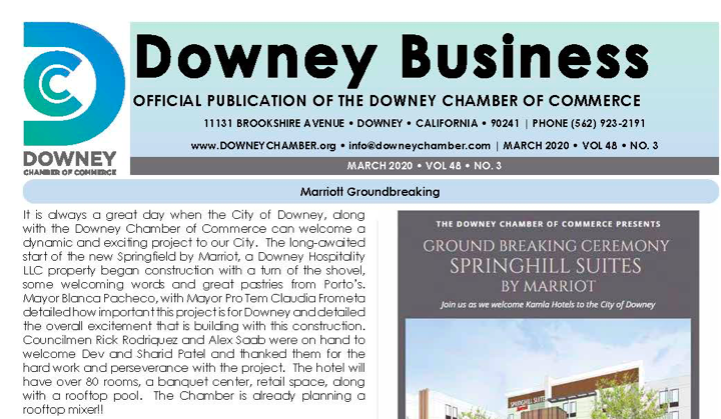 Chamber temporarily suspends publication of monthly newsletter