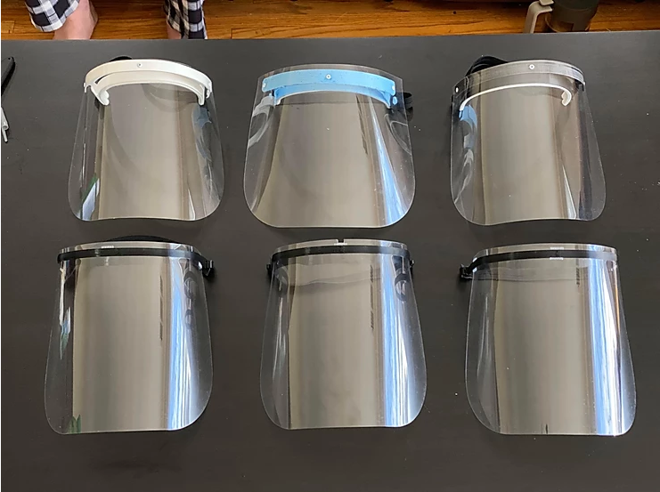 Using 3D printer, art students create 900 face shields for Rancho hospital workers