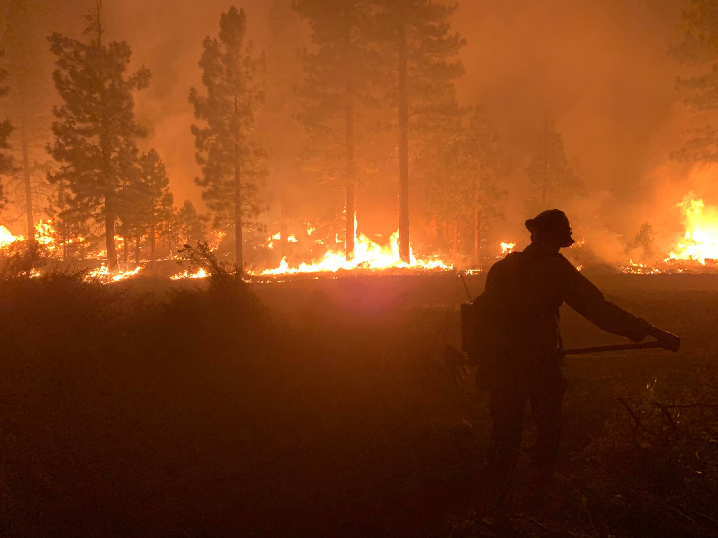 Downey man helps battle state wildfires