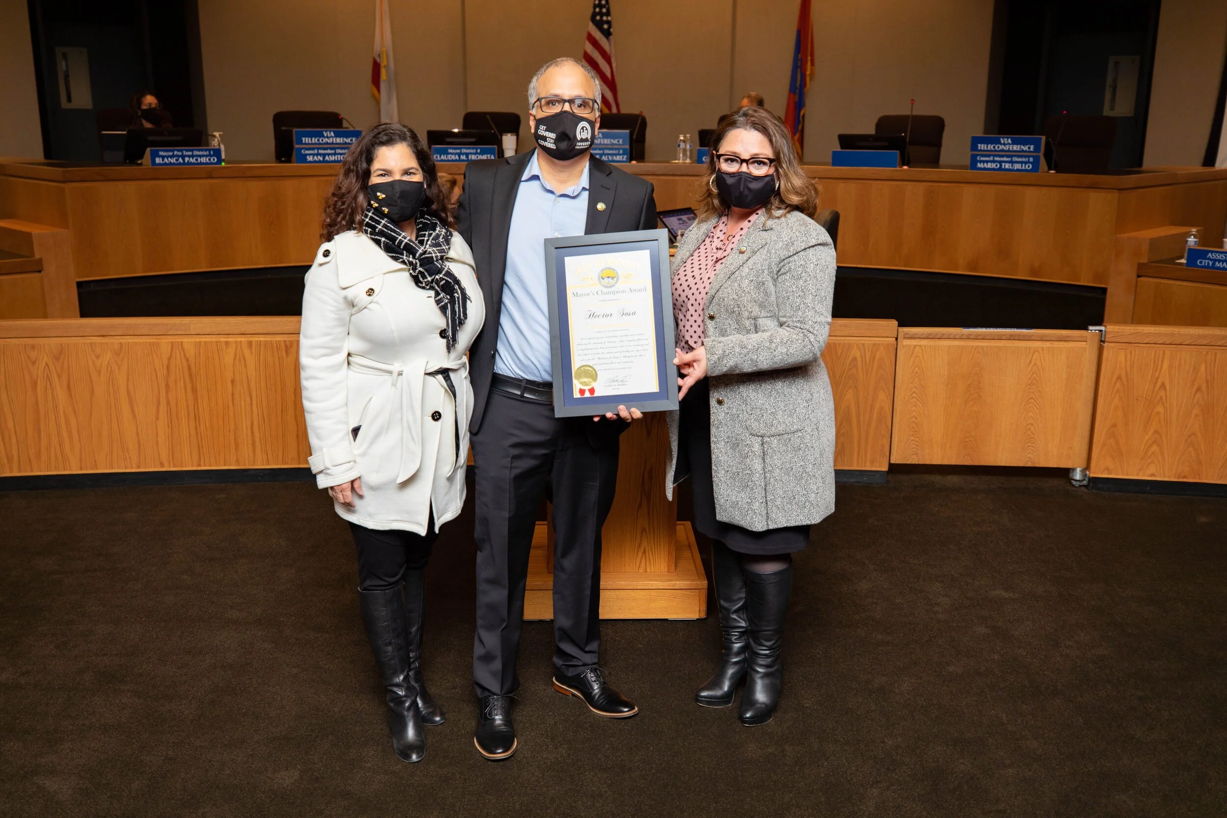 Hector Sosa awarded Mayor's Champion Award