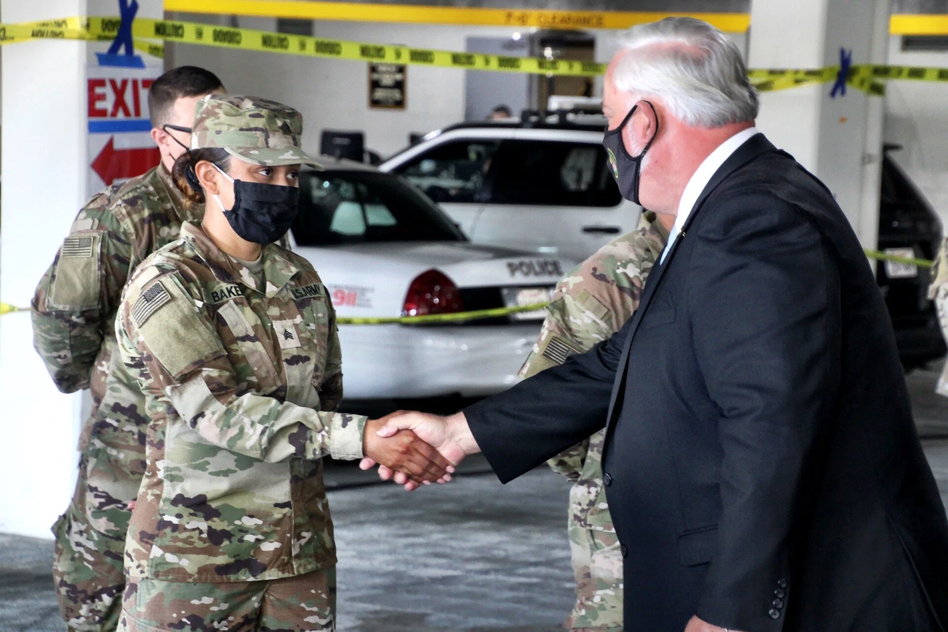 Former Downey mayor tours FEMA vaccination site