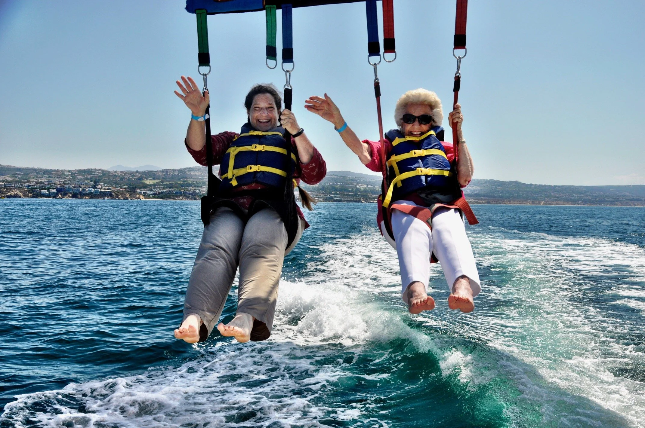 Joyce Sherwin celebrates 93rd birthday by parasailing