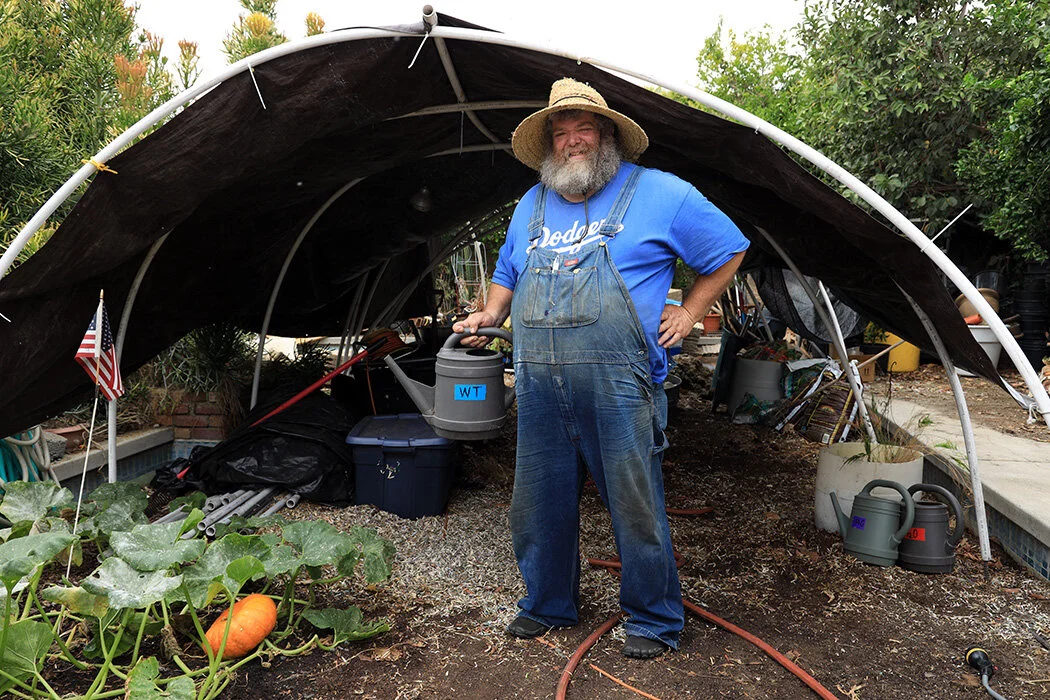Steve Perez converted his empty swimming pool into a planter. But is it legal? 