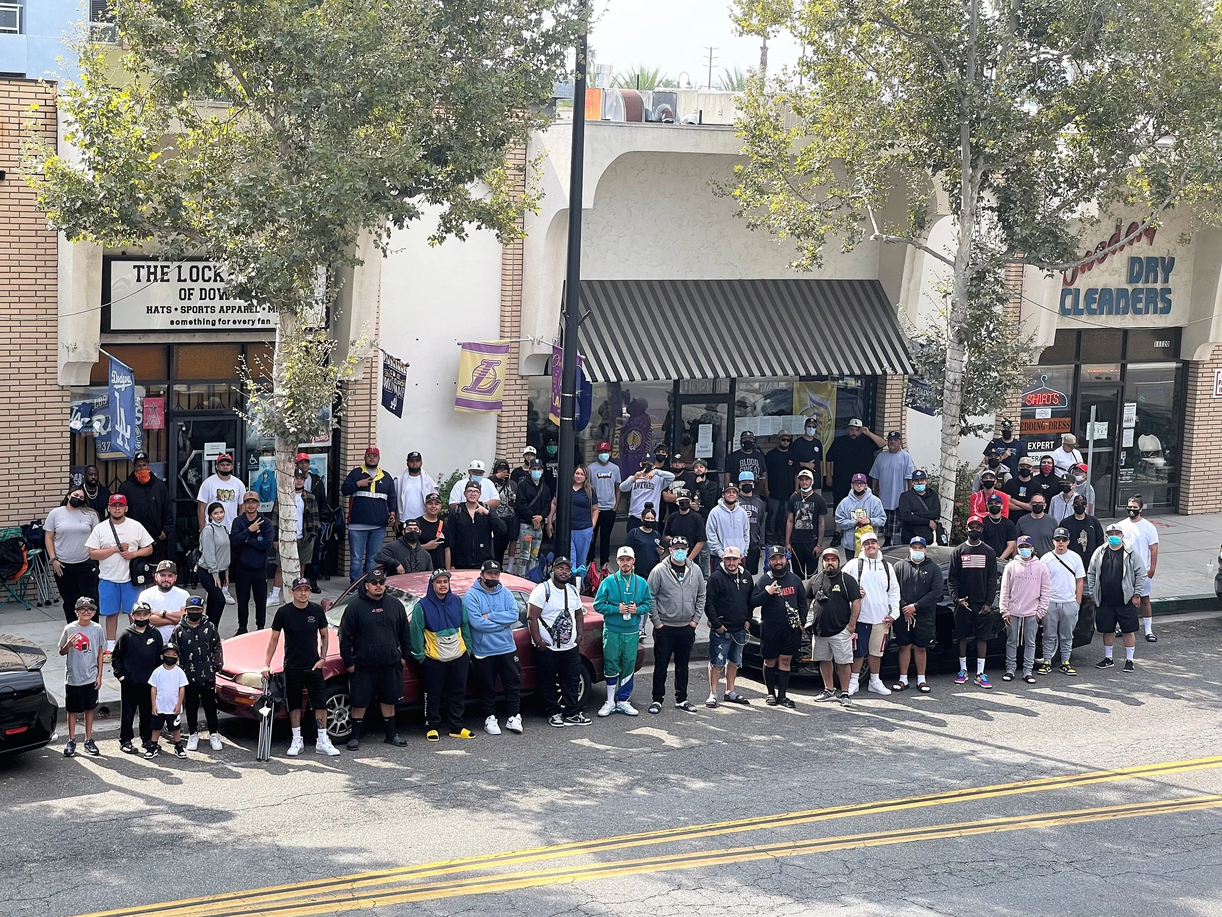 Locker Room of Downey creates a frenzy over sports caps