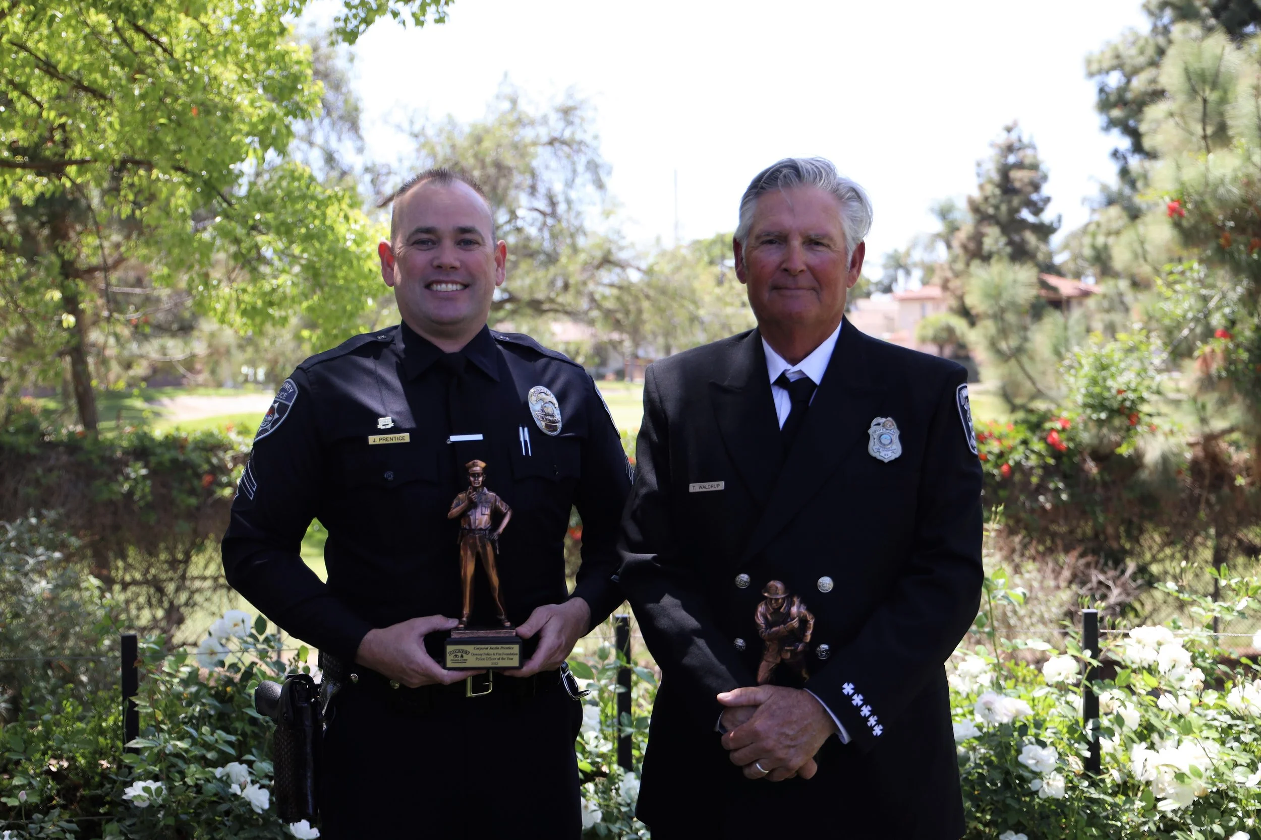 Downey police officer, firefighter of the year honored