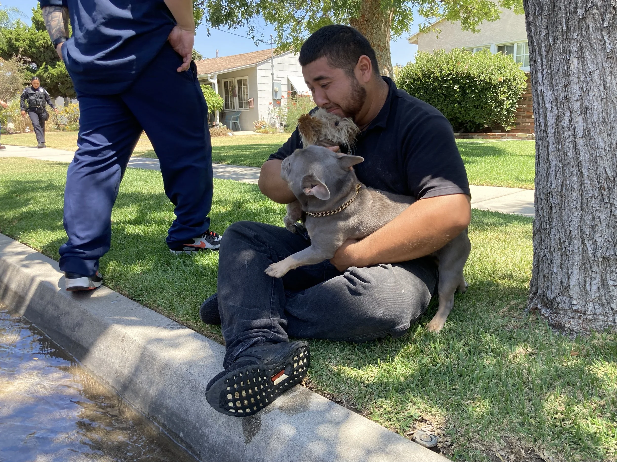 Downey family escapes after home catches fire