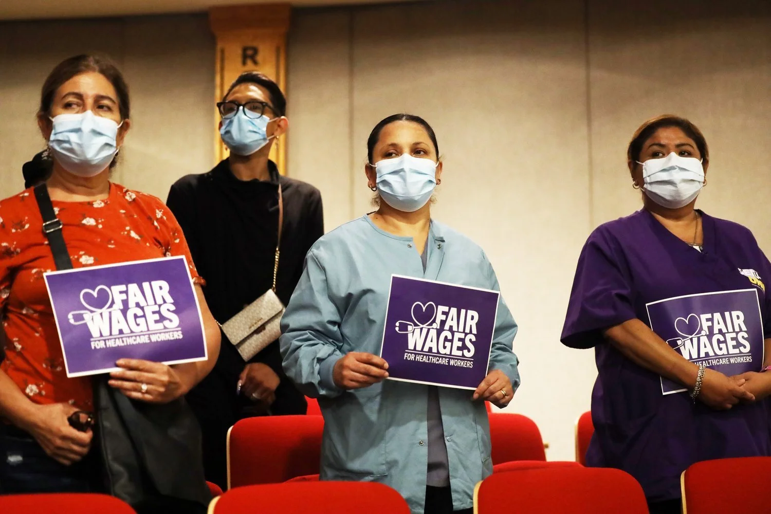 Do the candidates support raising the minimum wage for healthcare workers?