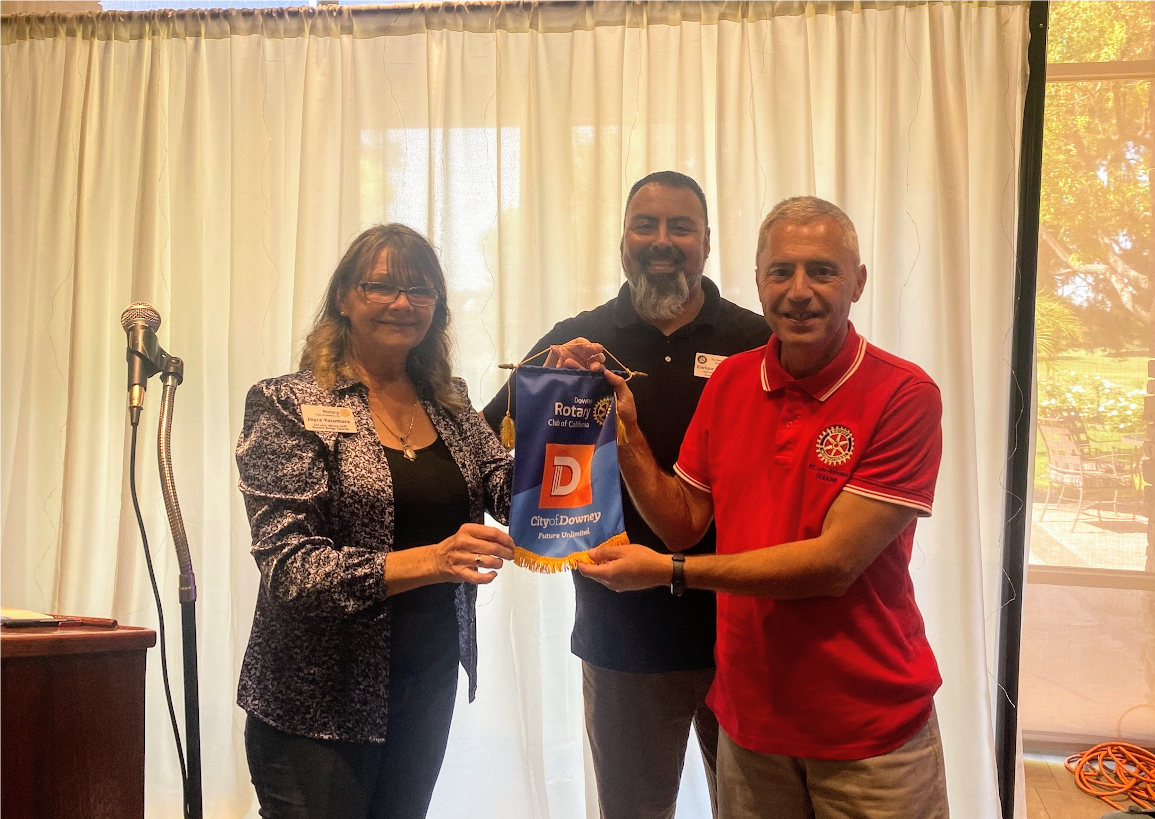 Ukrainian man visits Downey Rotary