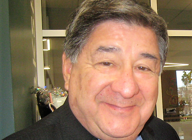 Friends of the Downey Library have a party and Dave Lopez is the present