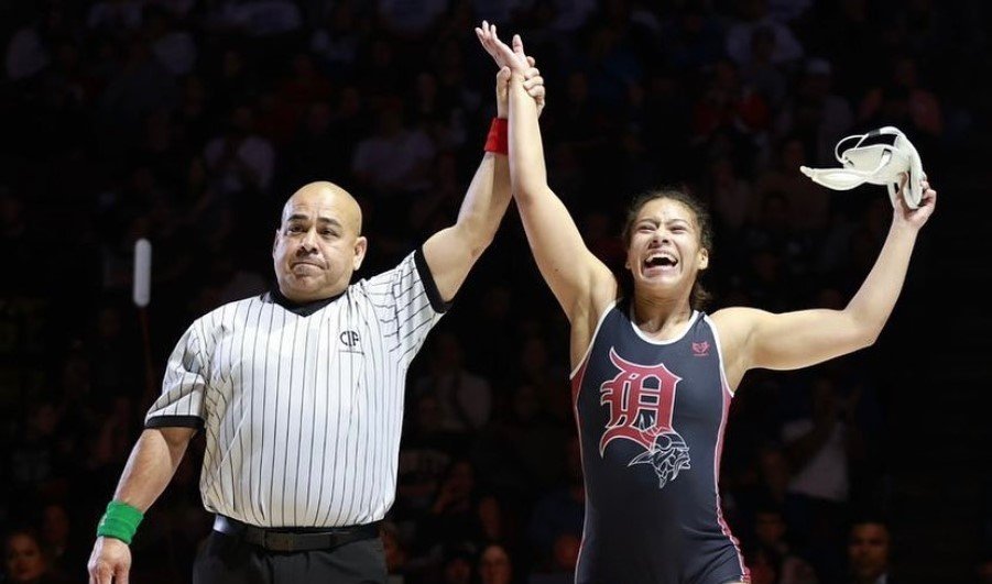 Downey High's Christina Osorio wins state wrestling championship