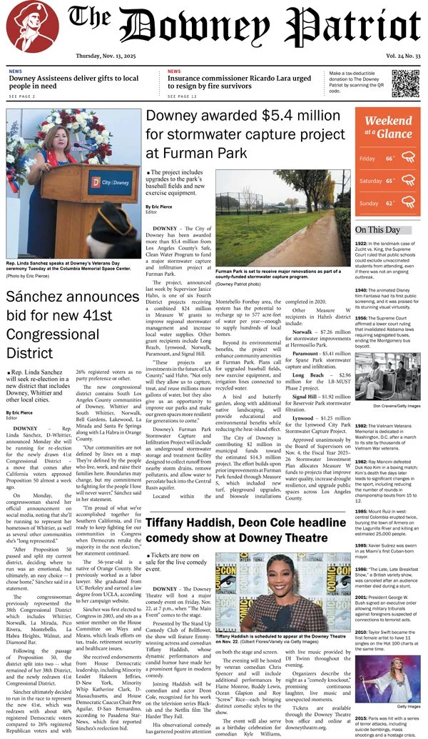 VOL. 24, NO. 33. NOVEMBER 13, 2025