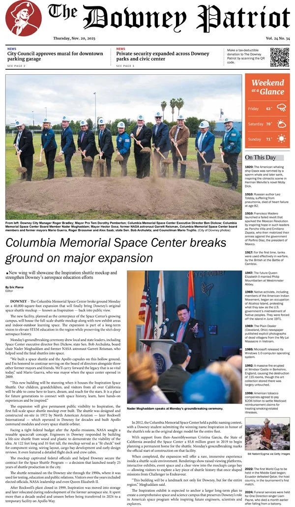 VOL. 24, NO. 34. NOVEMBER 20, 2025