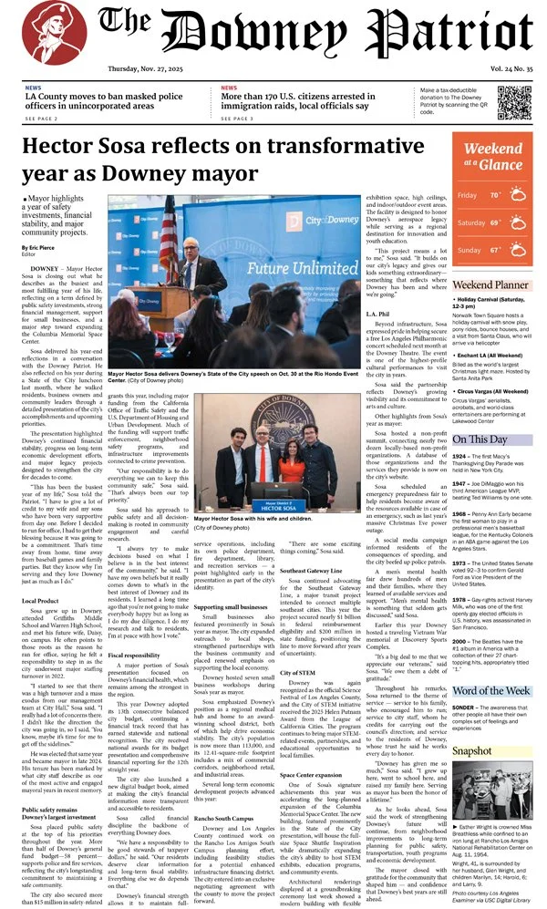 VOL. 24, NO. 35. NOVEMBER 27, 2025