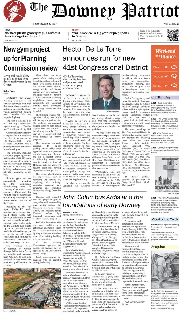 VOL. 24, NO. 40. JANUARY 1, 2026