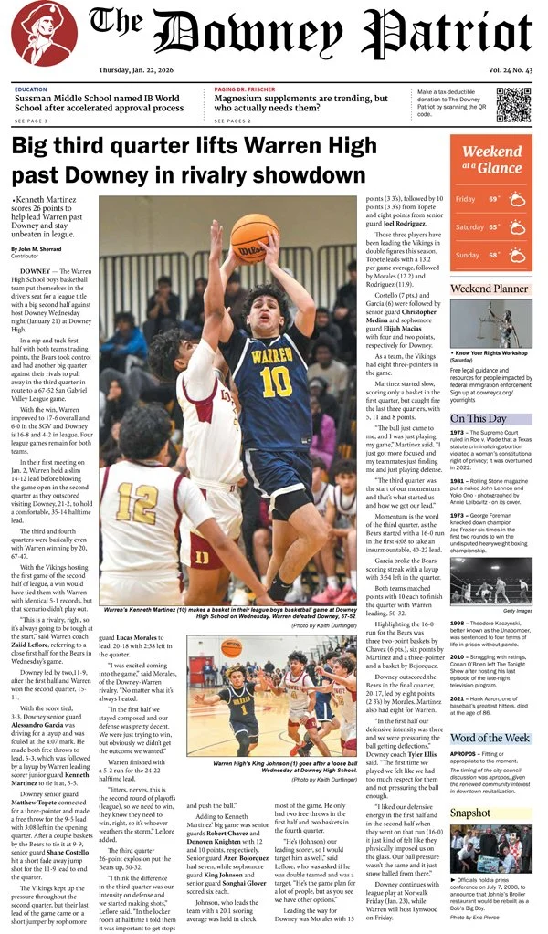 VOL. 24, NO. 43. JANUARY 22, 2026