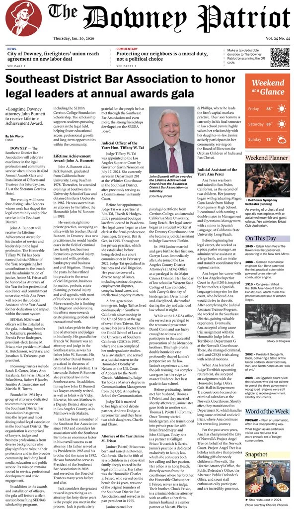 VOL. 24, NO. 44. JANUARY 29, 2026