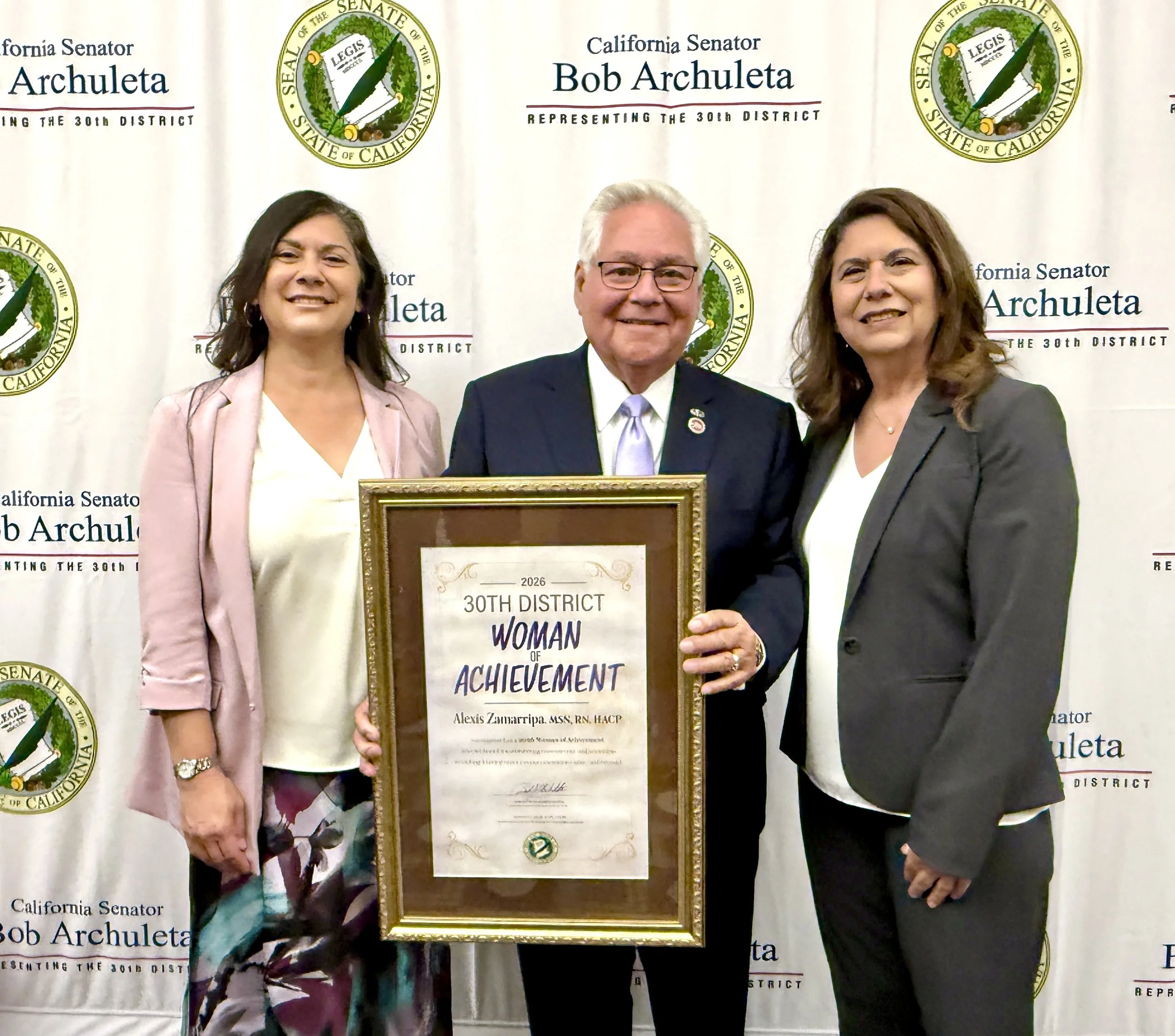 Senator honors PIH Health Downey hospital nurses