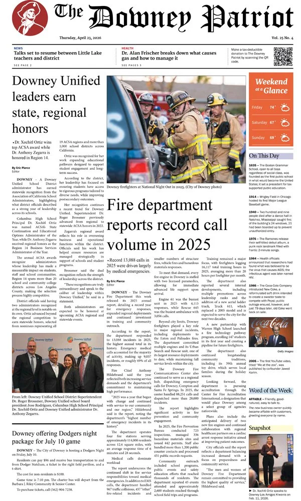 VOL. 25, NO. 4. APRIL 23, 2026