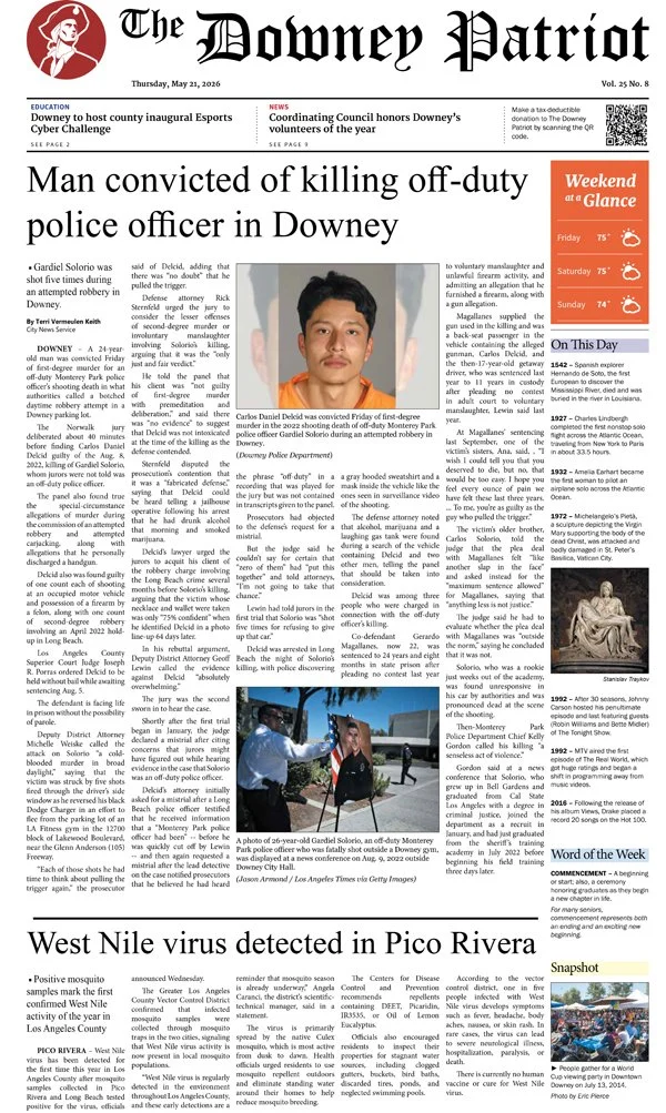 VOL. 25, NO. 8. MAY 21, 2026