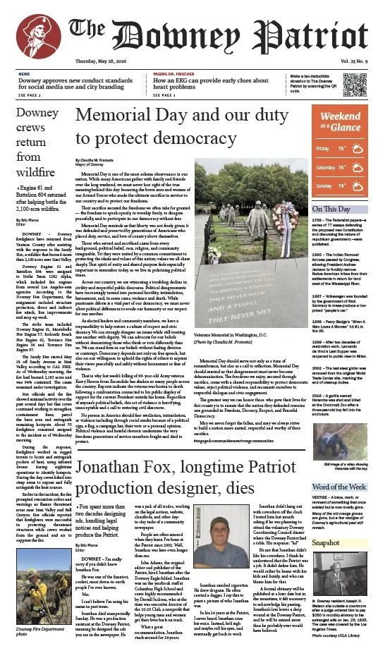 VOL. 25, NO. 9, MAY 28, 2026