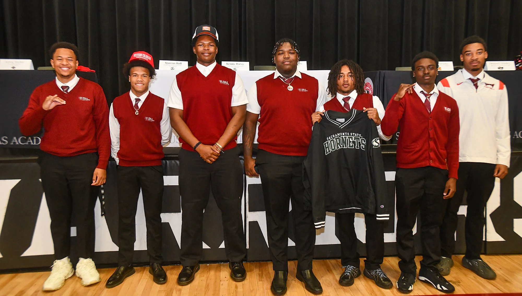 Six PMA football players sign with colleges