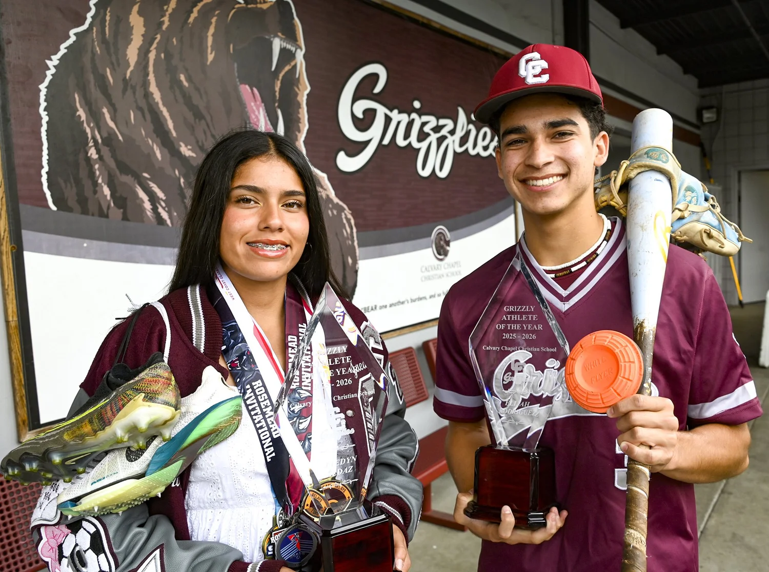 Aldaz, Rodriguez named Calvary Chapel Downey Athletes of the Year