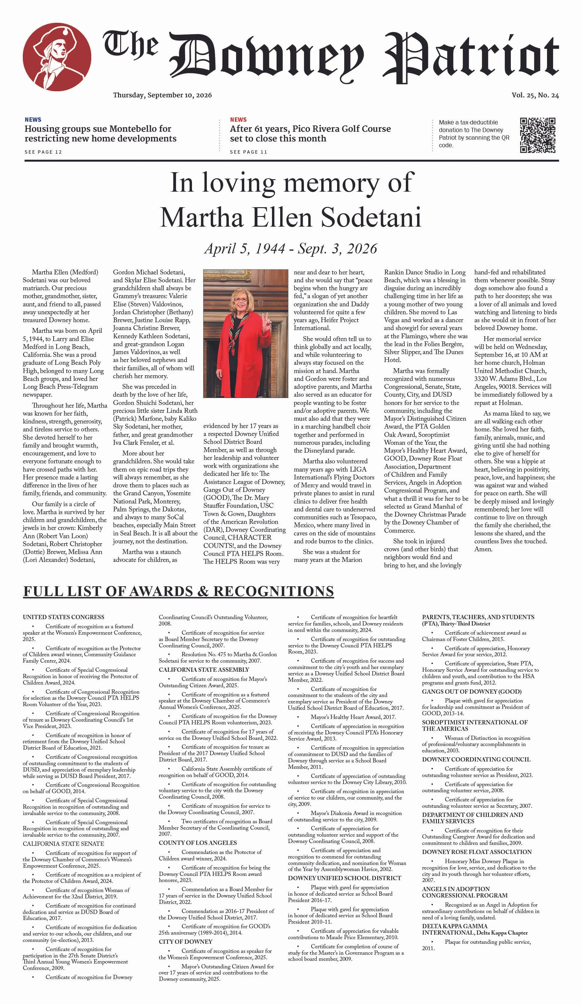 Vol. 25, No. 24, September 10, 2026