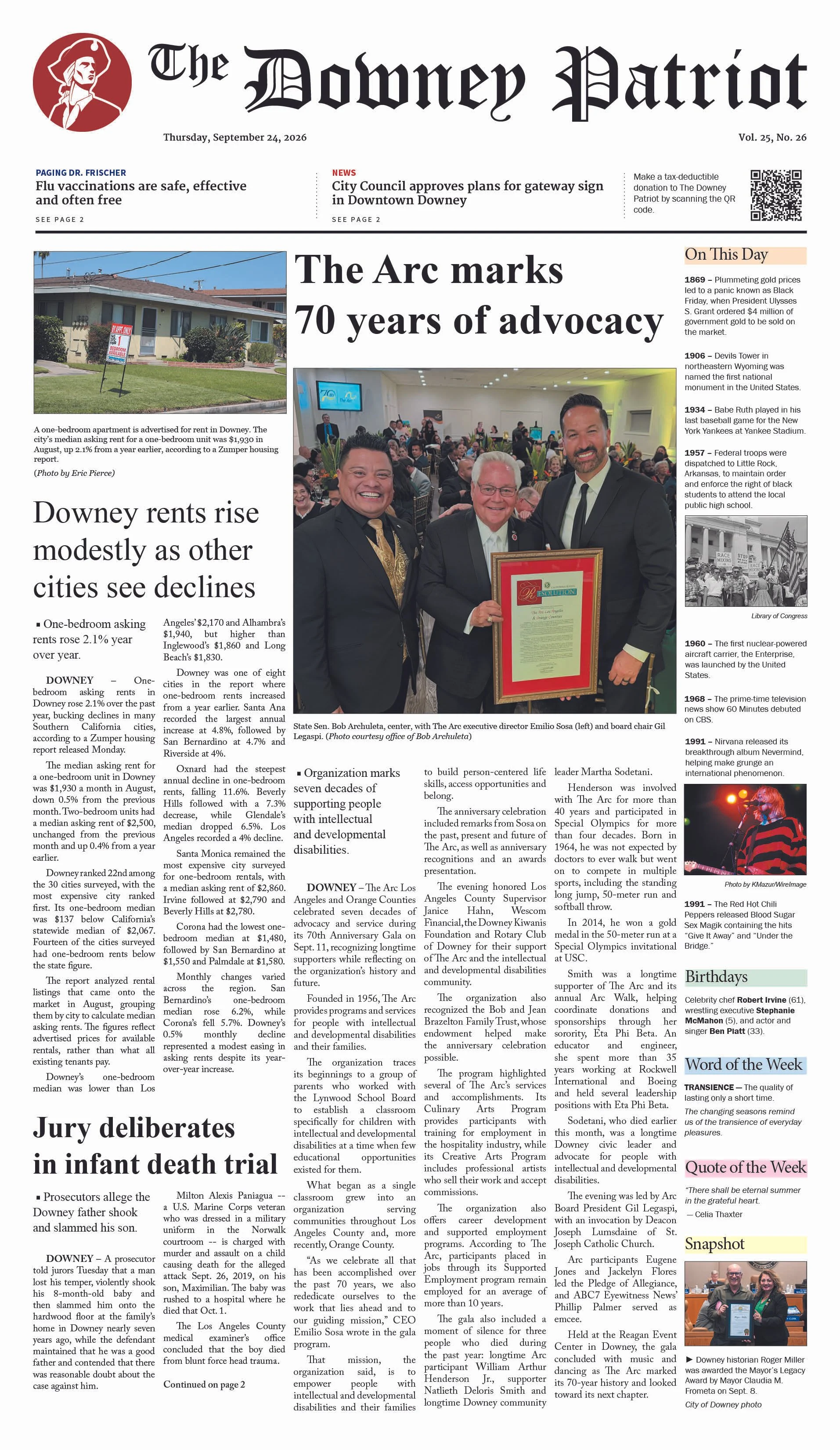 Vol. 25, No. 26, September 24, 2026
