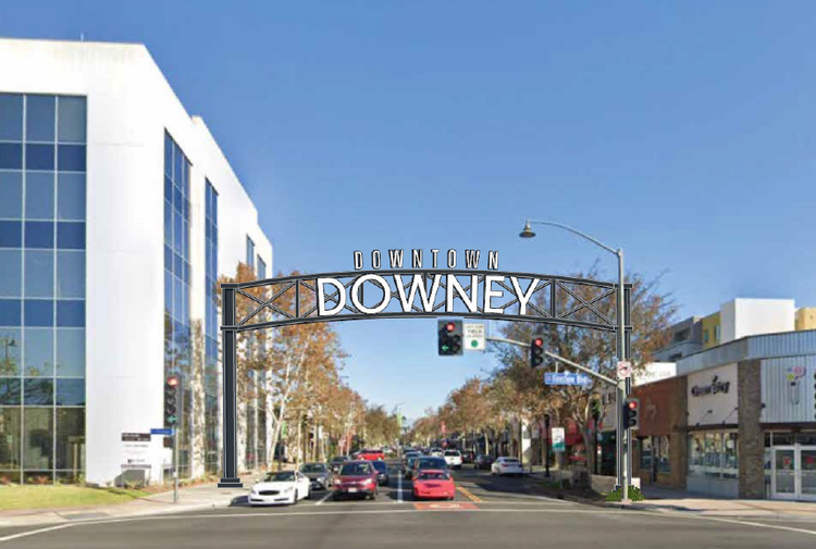Conceptual design for downtown gateway sign approved by city council ...