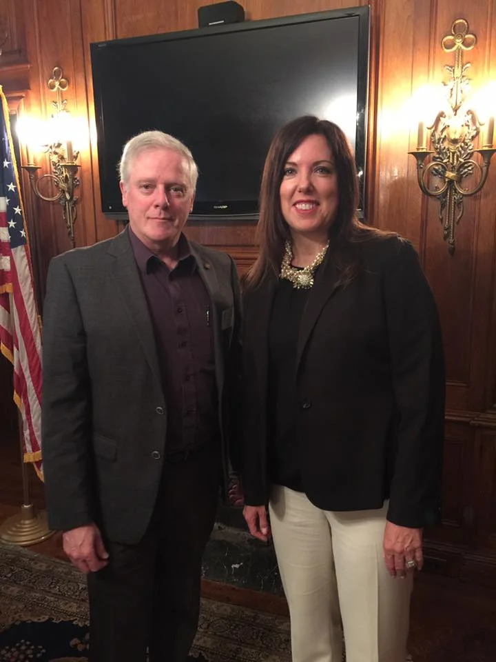 With the President of Neponset Valley Sunrise Rotary .Getting ready to speak! What a fabulous group! Thank you! ❤️ — with JoAnne Young at MIT Endicott House .