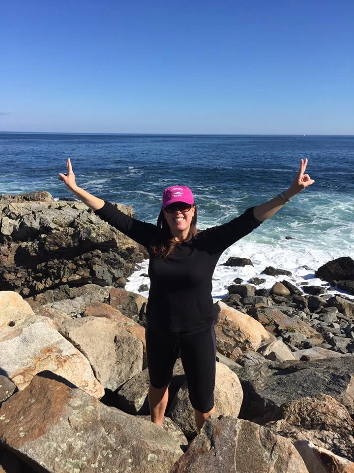 Peace ✌️ Love ❤️ and MAINE!!!! — feeling happy at Marginal Way .