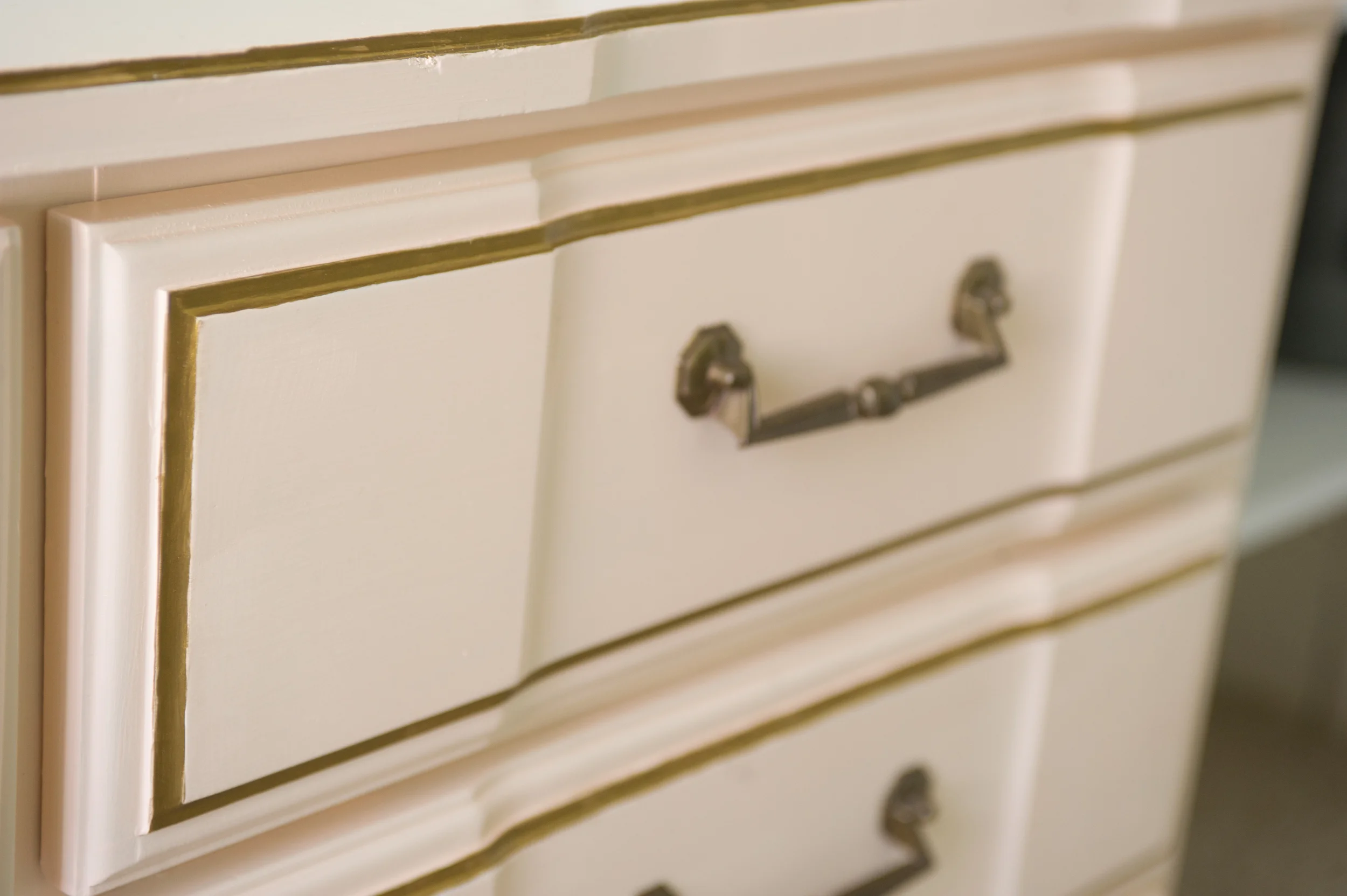 Nursery // Mint, Coral, and Gold // Dresser // 5 O'Clock Design Co.
