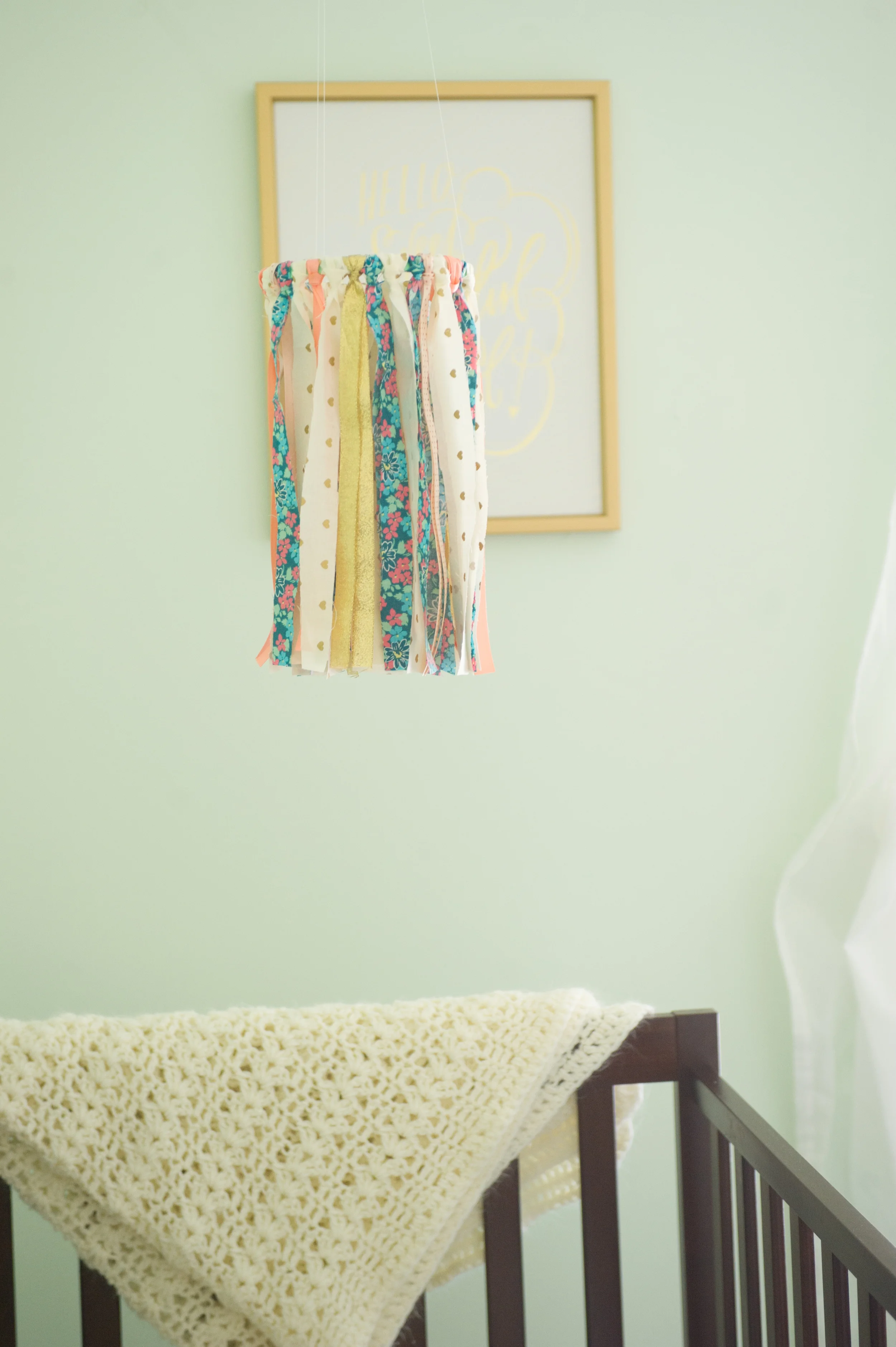 Nursery // Mint, Coral, and Gold // 5 O'Clock Design Co.