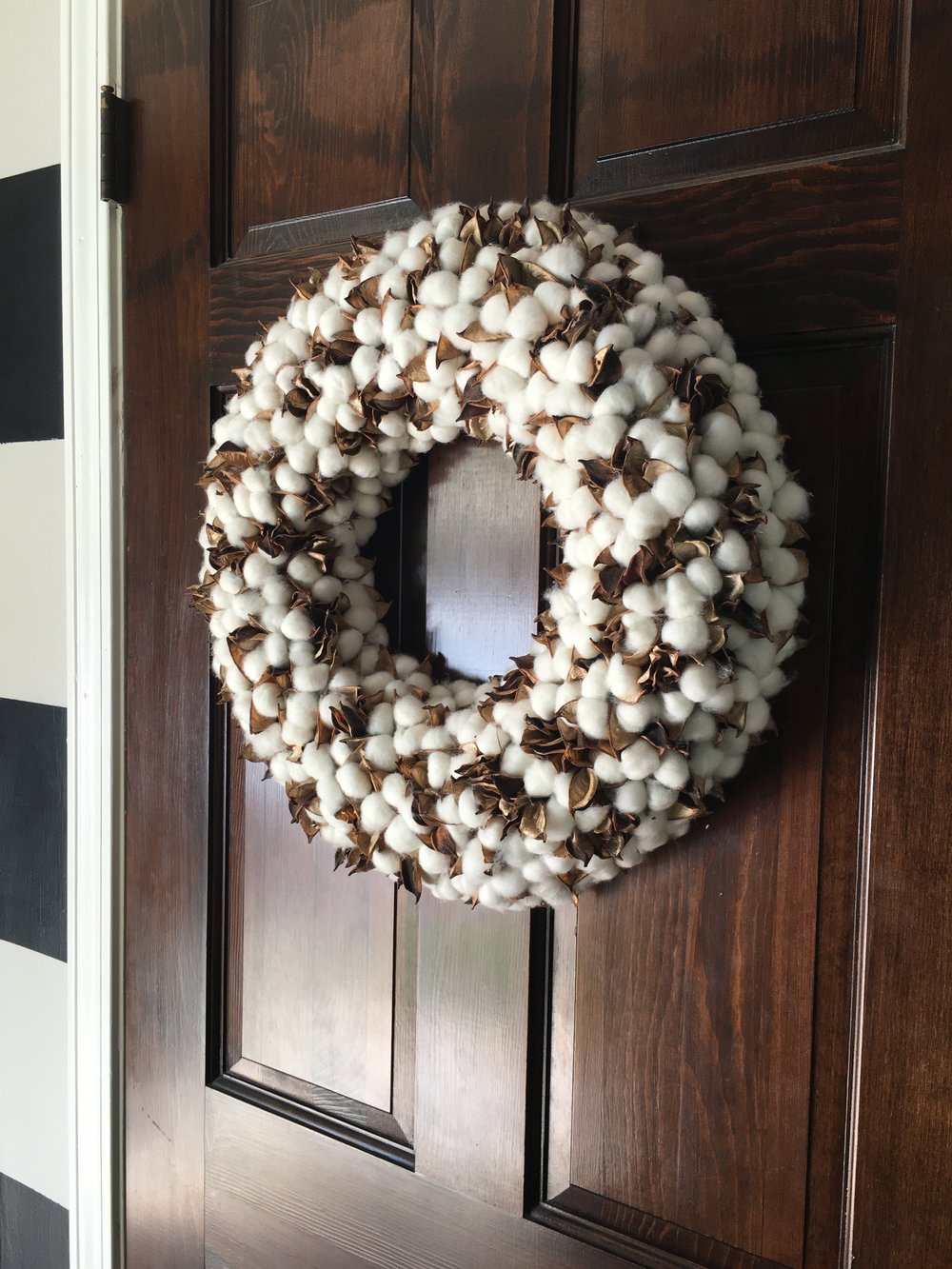 Cotton Ball Wreath