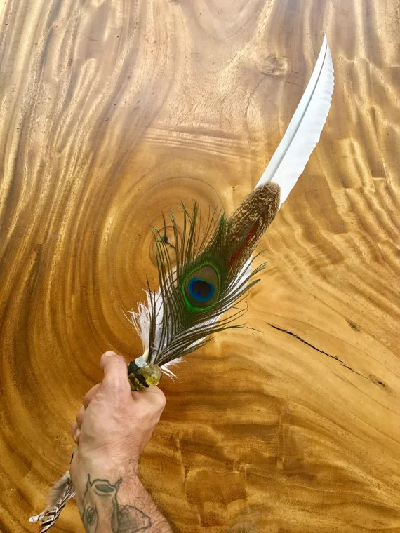 Shamanic Blade - white feather1.jpg