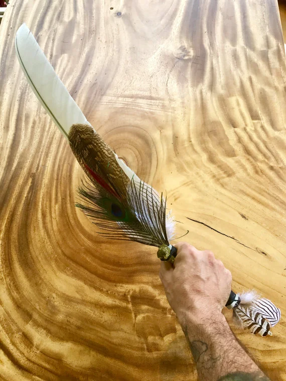 Shamanic Blade - white feather2.jpg