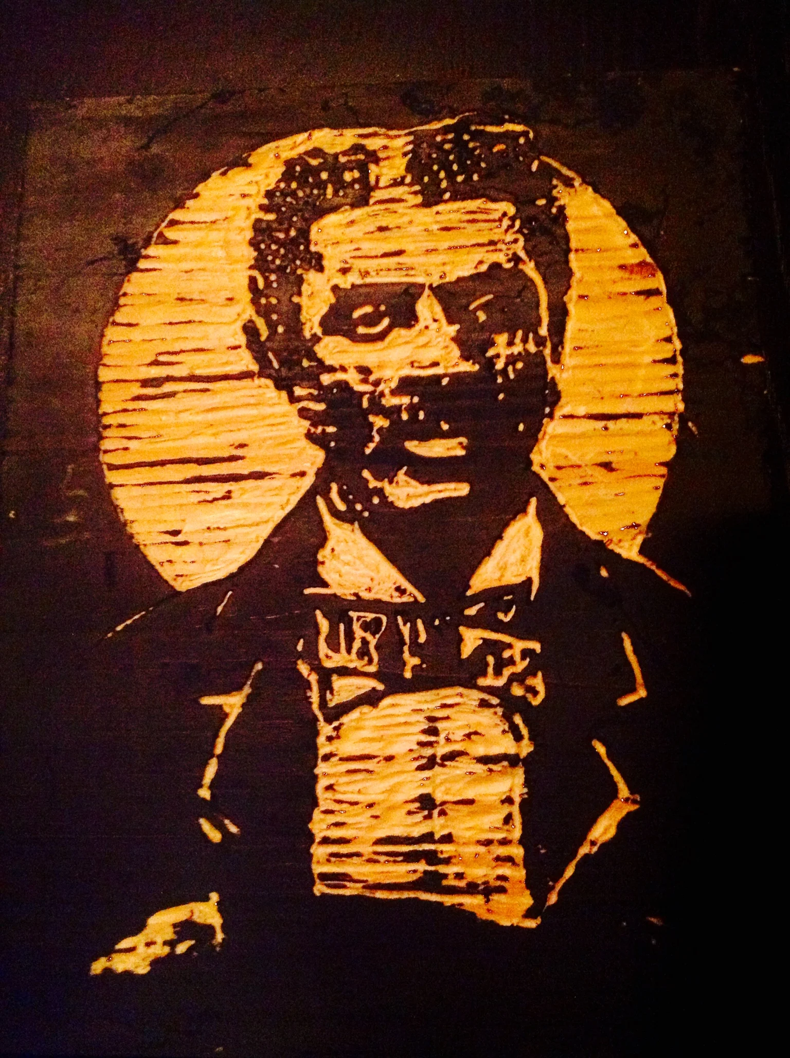 George Washington Carver Hand Carved Woodcut Print Block Norway Pine