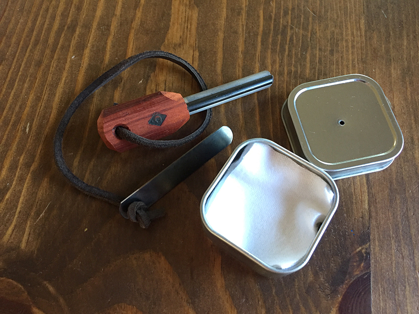 Colter Co. ferro rod char cloth kit