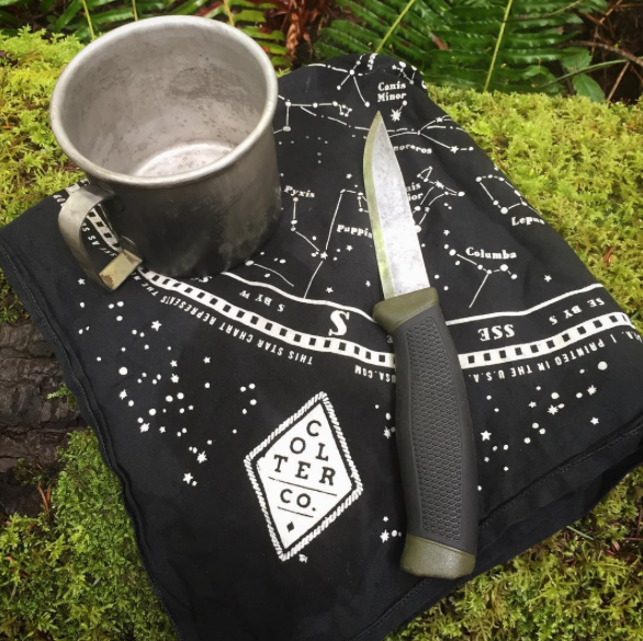 Colter Co. Stargazer glow in the dark star Bandana