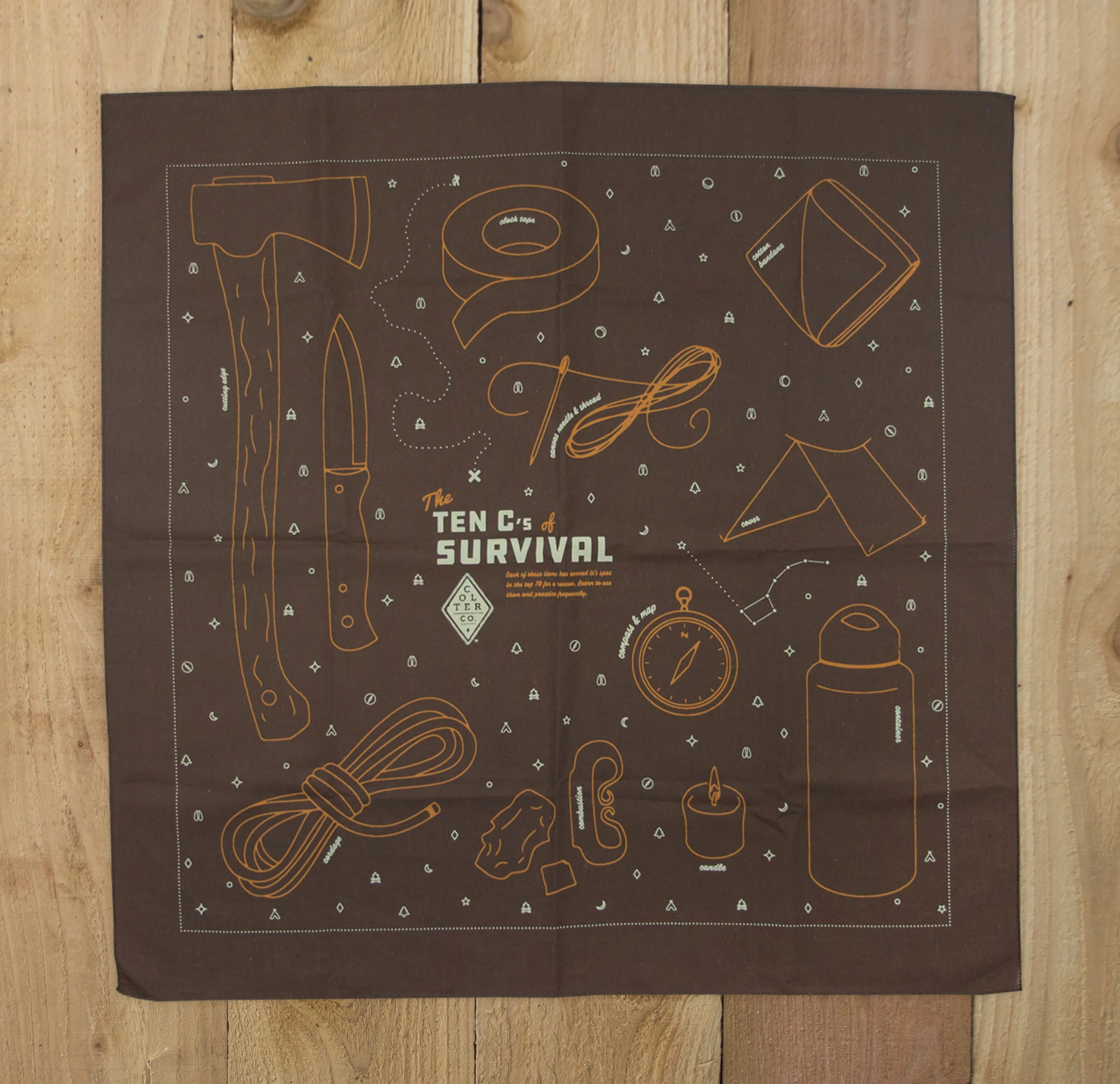 Colter Co. 10 C's of Survival bandana