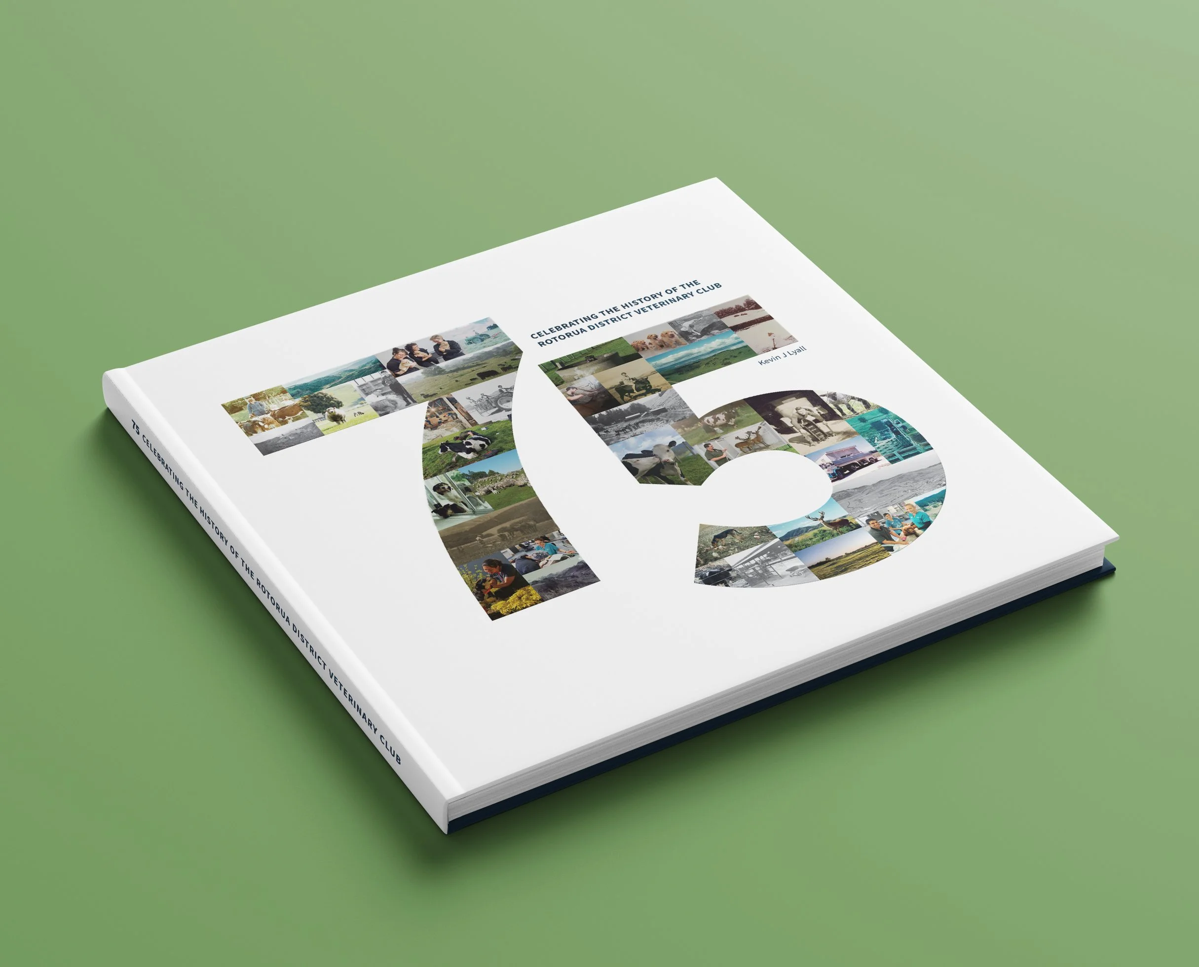 Book design celebrating 75 years of Vetora BOP