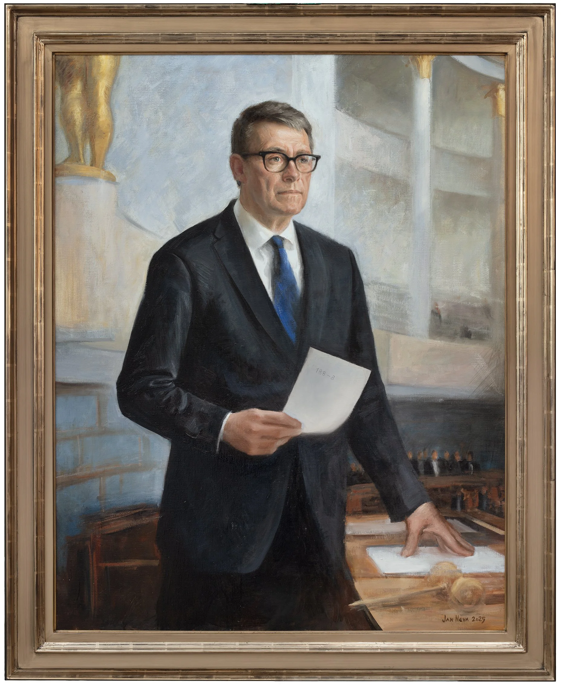 Valtioneuvos, eduskunnan puhemies  Matti Vanhanen