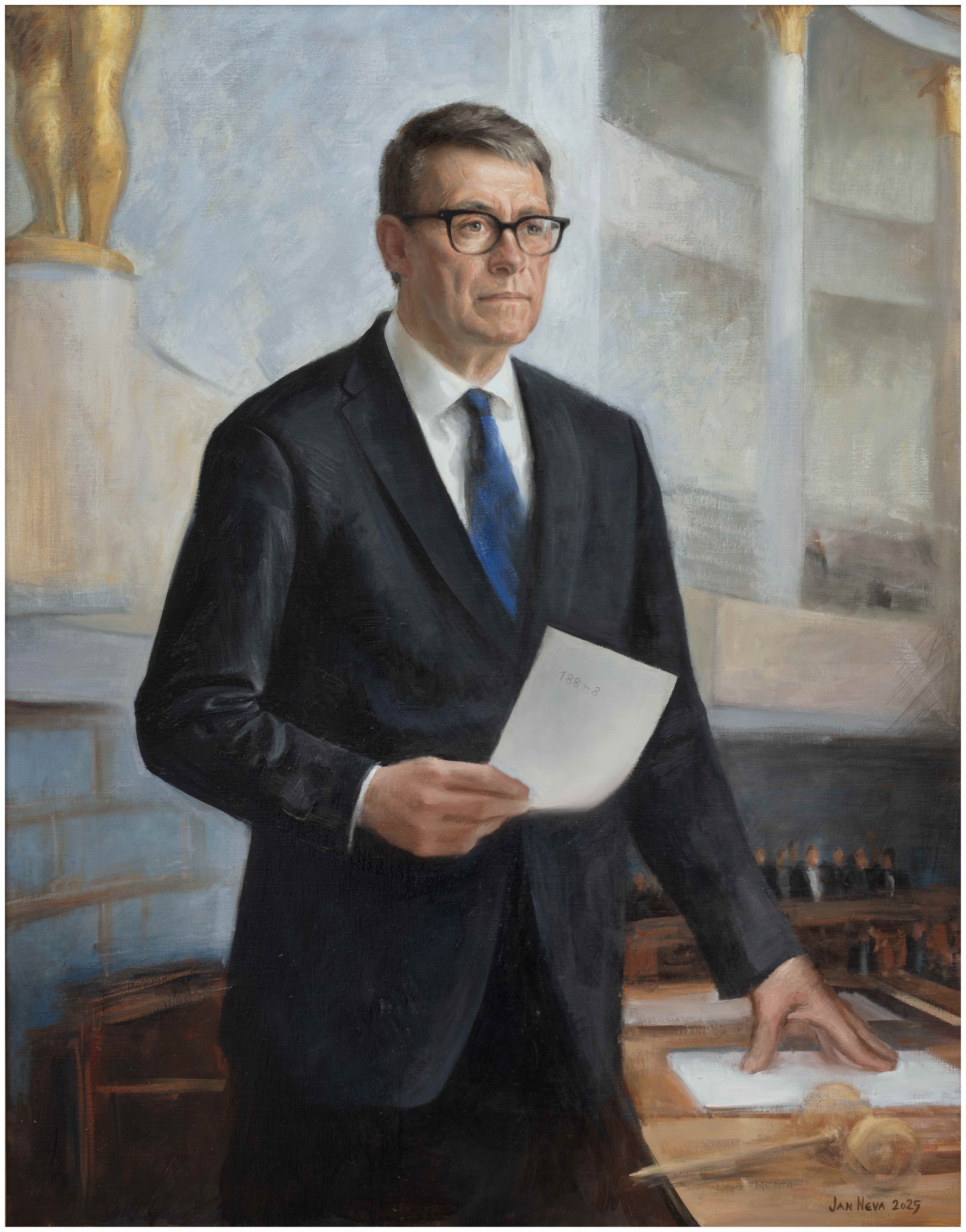 Valtioneuvos,  eduskunnan puhemies Matti Vanhanen