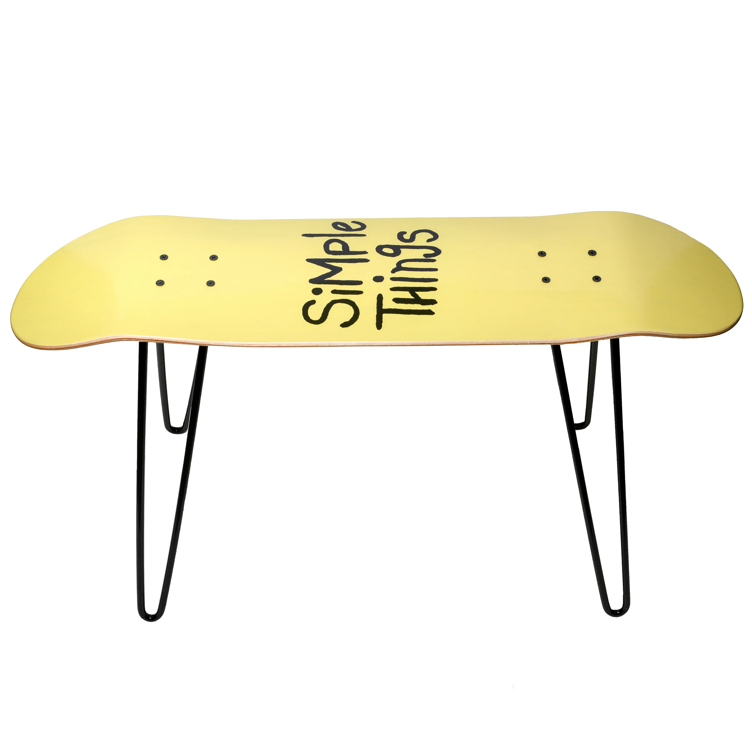 "Simple Things" Logo Skateboard Bench [Yellow]